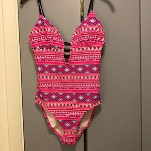 Bongo One Piece Pink and Purple Size Small